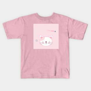 'Cute Animal Couple Classic Logo Design for Couples - Sweet Kitten Edition' Kids T-Shirt